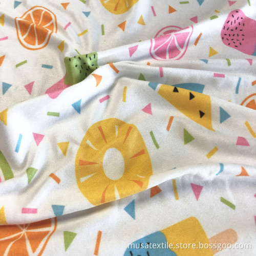 Custom Design With Digital Prints Interlock DBP Fabric